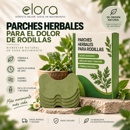 Parches Herbales para el Dolor de Rodilla