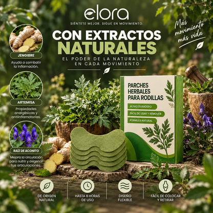Parches Herbales para el Dolor de Rodilla