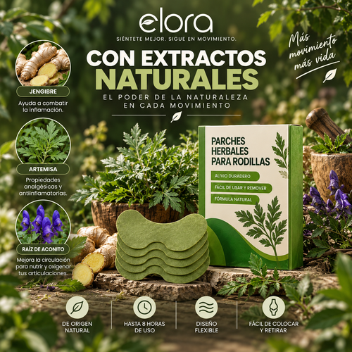 Parches Herbales para el Dolor de Rodilla