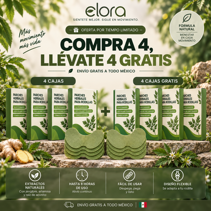 Parches Herbales para el Dolor de Rodilla