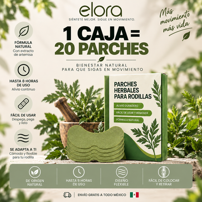 Parches Herbales para el Dolor de Rodilla